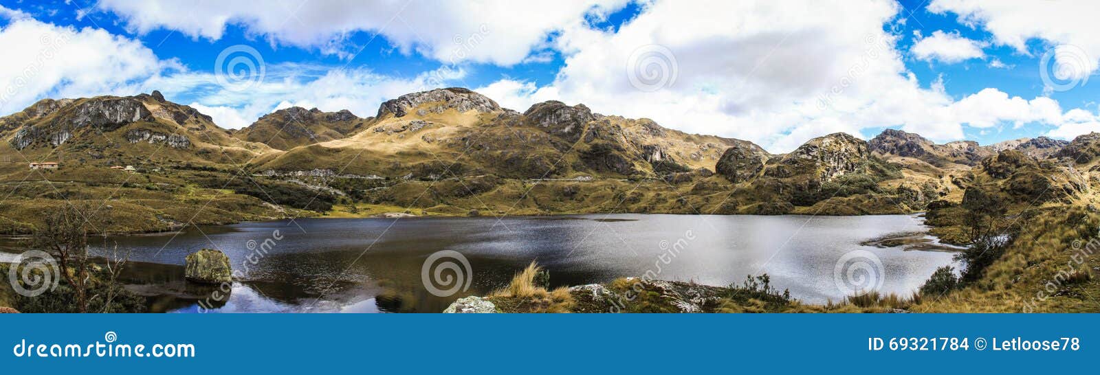 cajas national park panorama, west of cuenca, ecuador